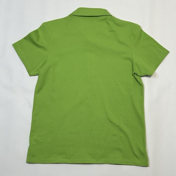 Tory Burch Sport The Masters Green Polo Shirt Gold Buttons Size M NEW Exclusive - Picture 12 of 16